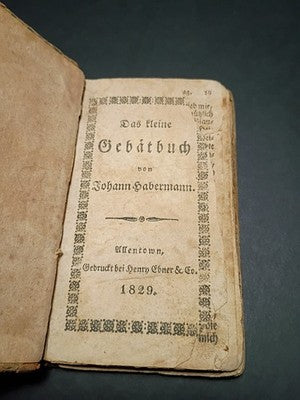 1829 Das Kleine Gebet Buch(The Little Prayer Book) by Johann Habermann leather