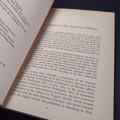 The Organization Of American States By O. C. Stoetzer - 1966 Paperback 3rd Print
