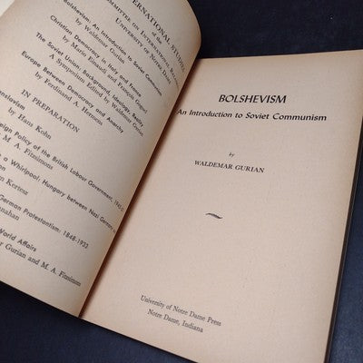 Bolshevism: An Introduction to Soviet Communism by Waldemar Gurian - 1963 PB