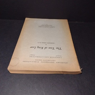 Language and Literature Vol. IV #2 - The Text of King Lear by Madeleine Doran
