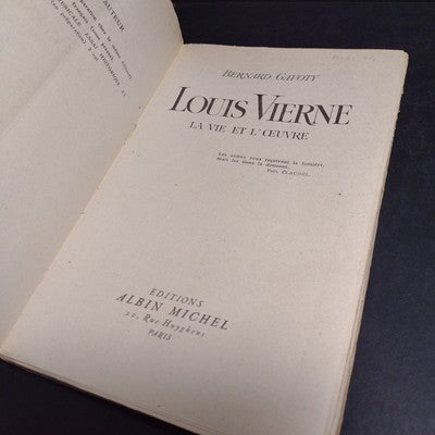 Louis Vierne: La Vie Et L'oeuvre par Bernard Gavoty -1943 French Paperback
