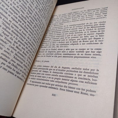 Ovidio Metamorfosis: Libros I-XV, Ruben Bonifaz Nuno -1980 Spanish (2 Books)