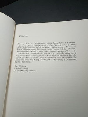 An Annotated Bibliography of Selected Chinese Reference Works, Third Edition