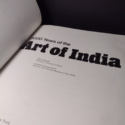 5000 Years Of The Art Of India By Mario Bussagli - 1978 EX UCSB LIBRARY BINDING