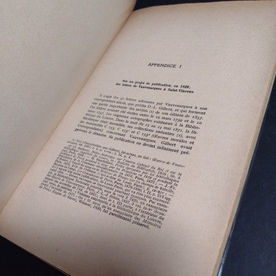 Lettres Inedites De Vauvenargues: Et De Son Frere Cadet, G. Saintville -1933 PB