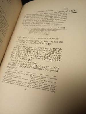 Bibliotheca Americana Vetustissima, A Description of Works Relating to America