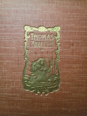 5 Plays by Thomas MIDDLETON  Vol. 1 Mermaid Series hardcover