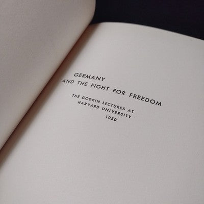 Germany And The Fight For Freedom By Lucius D. Clay -1950 Hardcover