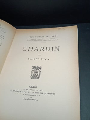 Les Maitres de l'Art: Chardin Par Edmond Pilon -1905 French Paperback