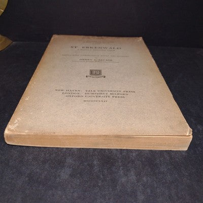 Yale Studies in English: St. Erkenwald, A Middle English Poem by Henry Savage
