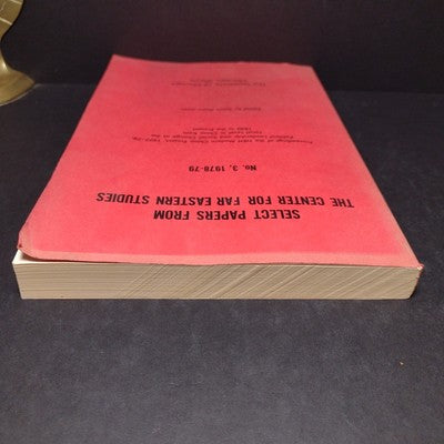 Select Papers From The Center For Far Eastern Studies No. 3, 1978-79