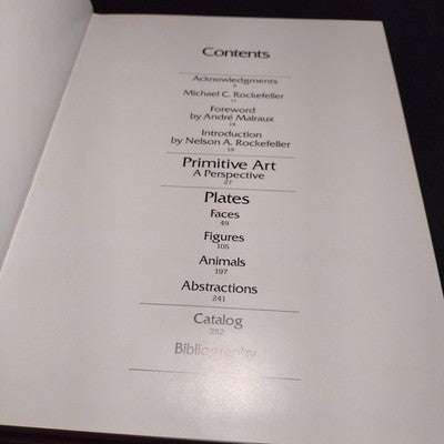 The Nelson A. Rockefeller Collection: Masterpieces of Primitive Art -1978 1st ED