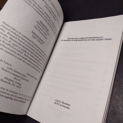 Latin American Issues #12: The Fragile Chilean Democracy by Carl Meacham -1996