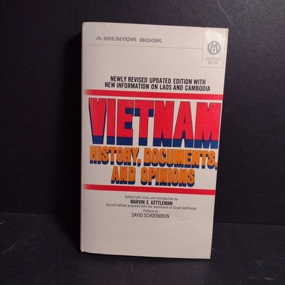 Vietnam: History, Documents, And Opinions By Marvin Gettleman - 1970 Paperback