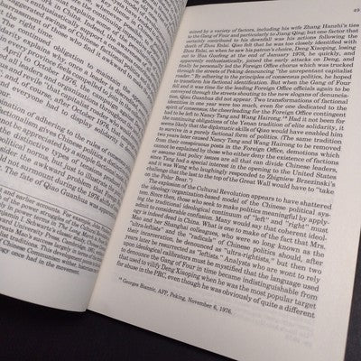 The Dynamics of Factions and Consensus in Chinese Politics, Lucian Pye -1980 PB