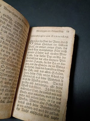 1829 Das Kleine Gebet Buch(The Little Prayer Book) by Johann Habermann leather
