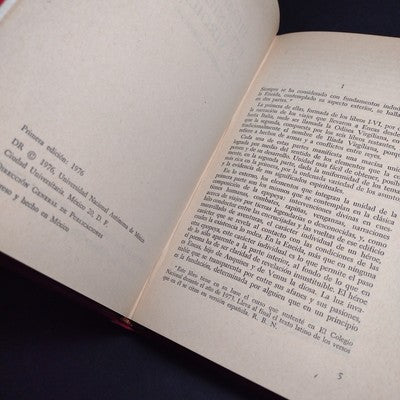 Tiempo y Eternidad en Virgilio: La Eneida, Libros I-VI, Signed by Rubén B. Nuño
