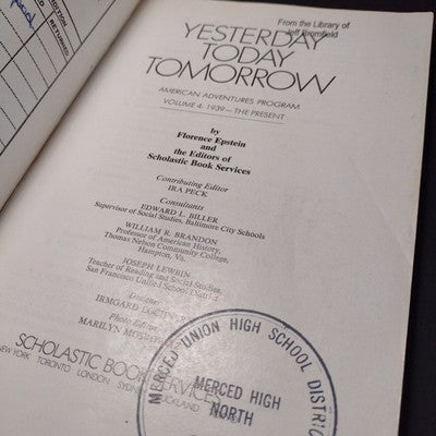 Yesterday Today Tomorrow: American Adventures Program Vol. 4, Florence Epstein