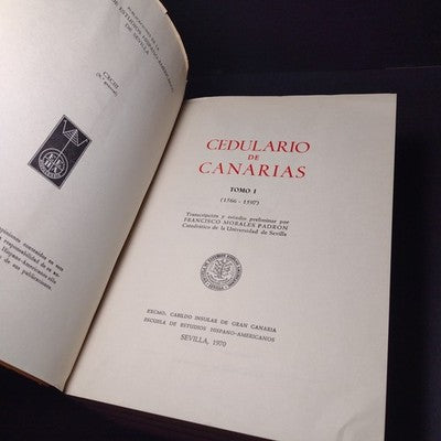 Cedulario De Canarias 1, 2, 3 Francisco Morales Padron, 1970 3 Paperbacks Total