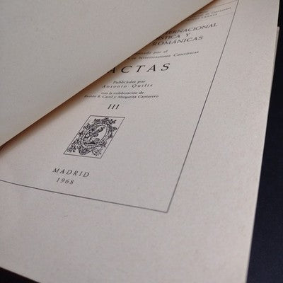 XI Congreso Internacional de Linguistica y Filología Romanicas Actas III - 1968