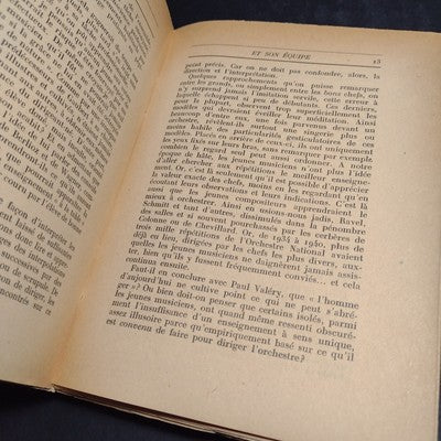 Le Chef d'orchestre et Son Equipe par D.E. Inghelbrecht - 1949 French Paperback
