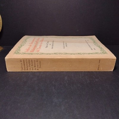 Indice De Documentos Relativos a los Pueblos del Estado de Mexico - 1966 1st Ed.