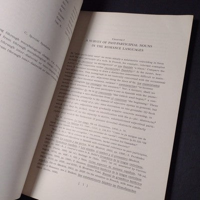 Studies In Romance Nouns Extracted From Past Participles by Emmanuel Georges