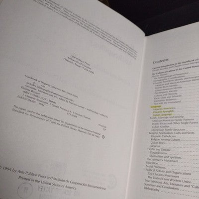 Handbook Of Hispanic Cultures In The United States 2 Book Bundle  1993