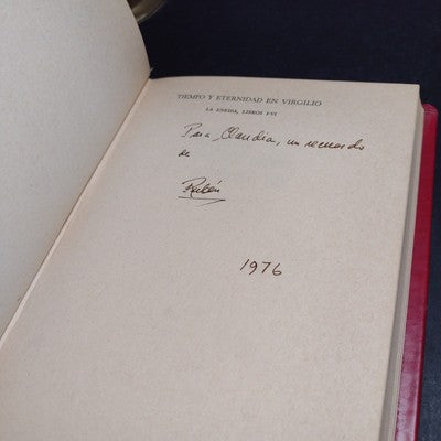 Tiempo y Eternidad en Virgilio: La Eneida, Libros I-VI, Signed by Rubén B. Nuño