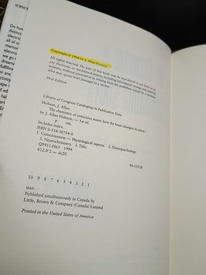 Chemistry of Conscious States : How the Brain Changes Its Mind by J. Allan...