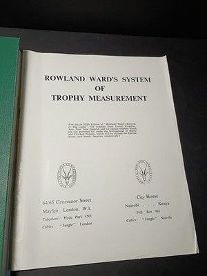 1962 Rowland Ward's Records of Big Game Africa Illustrated