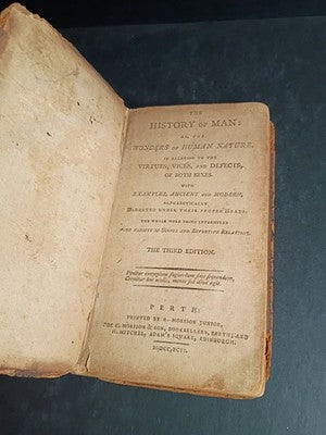History of Man Wonders of Human Nature Virtues Vices and Defects Both Sexes 1796
