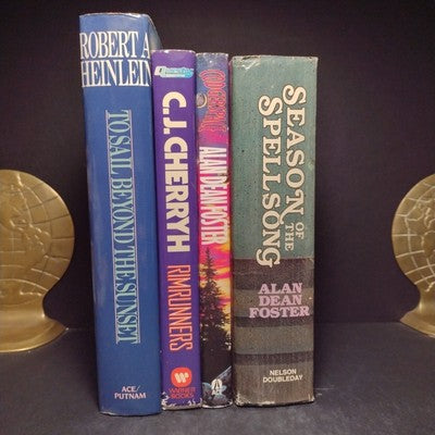 Science Fiction Hardcover Bundle - 4 Books - C. Cherryh, A. Foster, R. Heinlein