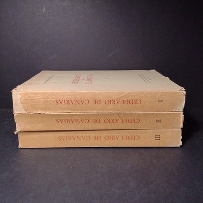 Cedulario De Canarias 1, 2, 3 Francisco Morales Padron, 1970 3 Paperbacks Total