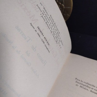 Indice De Documentos Relativos a los Pueblos del Estado de Mexico - 1966 1st Ed.