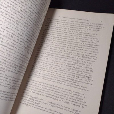 Studies In Romance Nouns Extracted From Past Participles by Emmanuel Georges