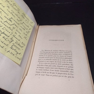 Memoires De Madame D'Epinay Tome Second par M. Paul Boiteau - 1863 Paperback