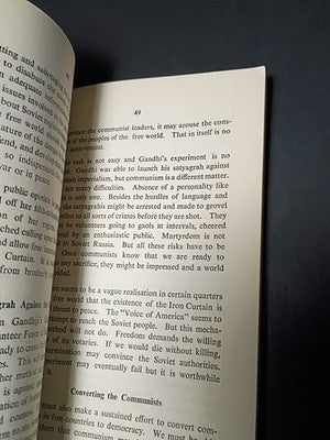 Gandhism and Communism: Principles and Technique Ram Swarup 1955 first edition