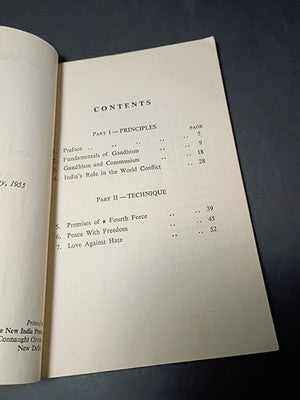 Gandhism and Communism: Principles and Technique Ram Swarup 1955 first edition