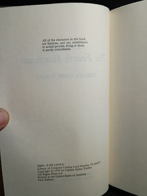 Time Of The Fourth Horseman, Chelsea Quinn Yarbro, 1st Ed