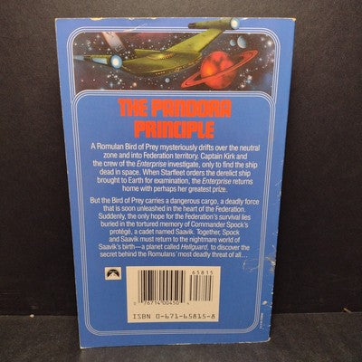 Star Trek Paperback Bundle - 4 Books - Probe, Pandora, Avatar, Vulcan's
