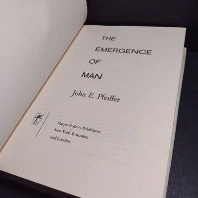 The Emergence of Man by John E. Pfeiffer - 1971 1st Edition Hardcover