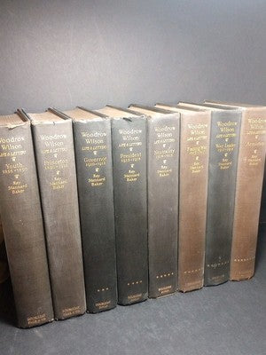 Woodrow Wilson Life and Letters Ray Stannard Baker First Edition 8 Vol Set