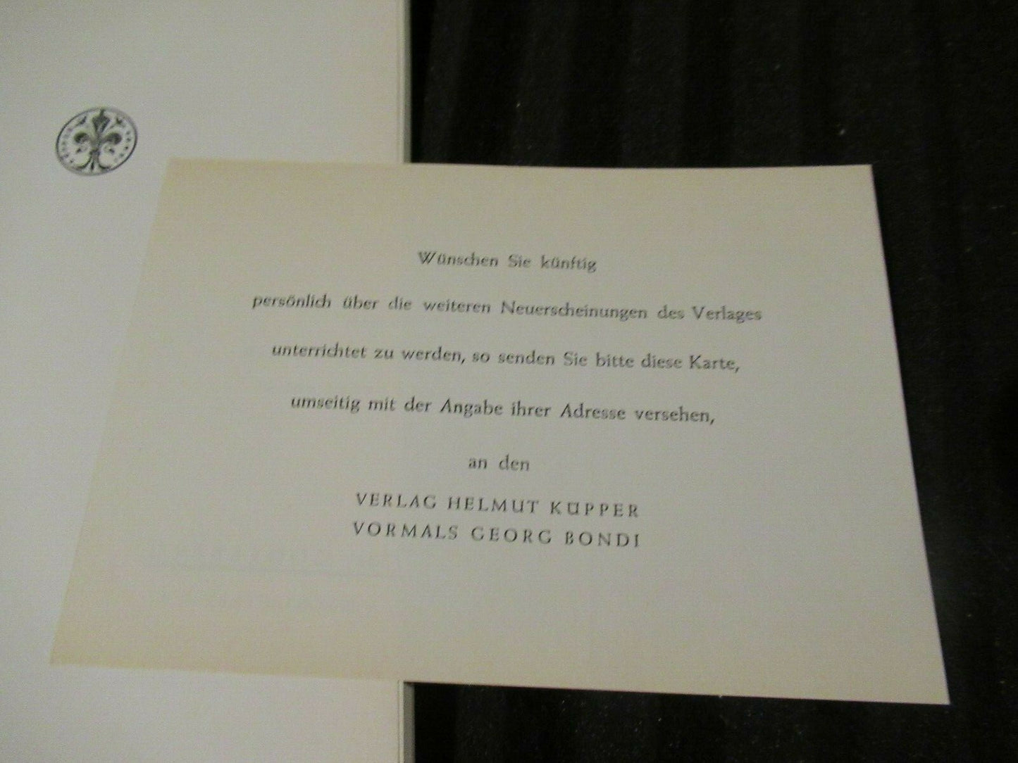 HOLDERLIN IM GEORGE-KREIS, Edgar Salin (1951).
