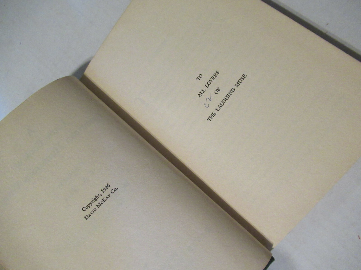 A Little Book of American Humorous Verse, T.A. Daly (1926) 1st Edition.
