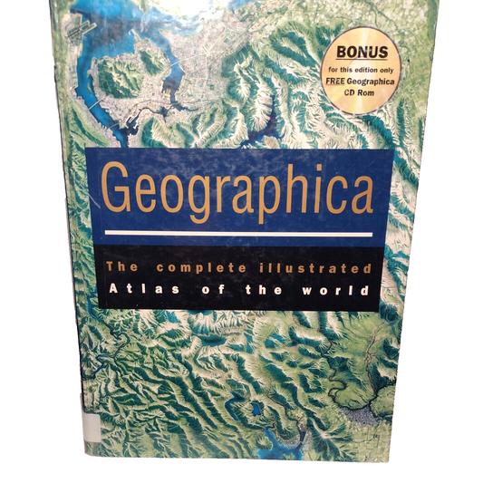 Geographica The Complete Illustrated Atlas of the World Hardcover 1999 Lg Format