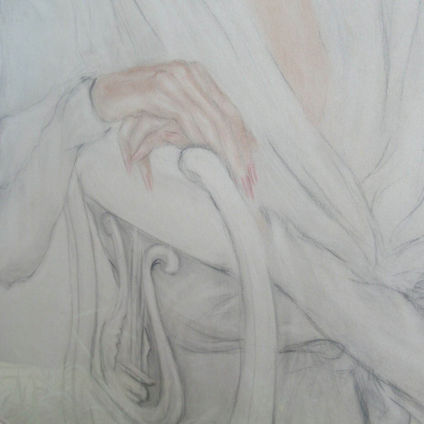 1944 Pastel Portrait of Katherine Hepburn, by Mariano Soyer De La Puente 35X26