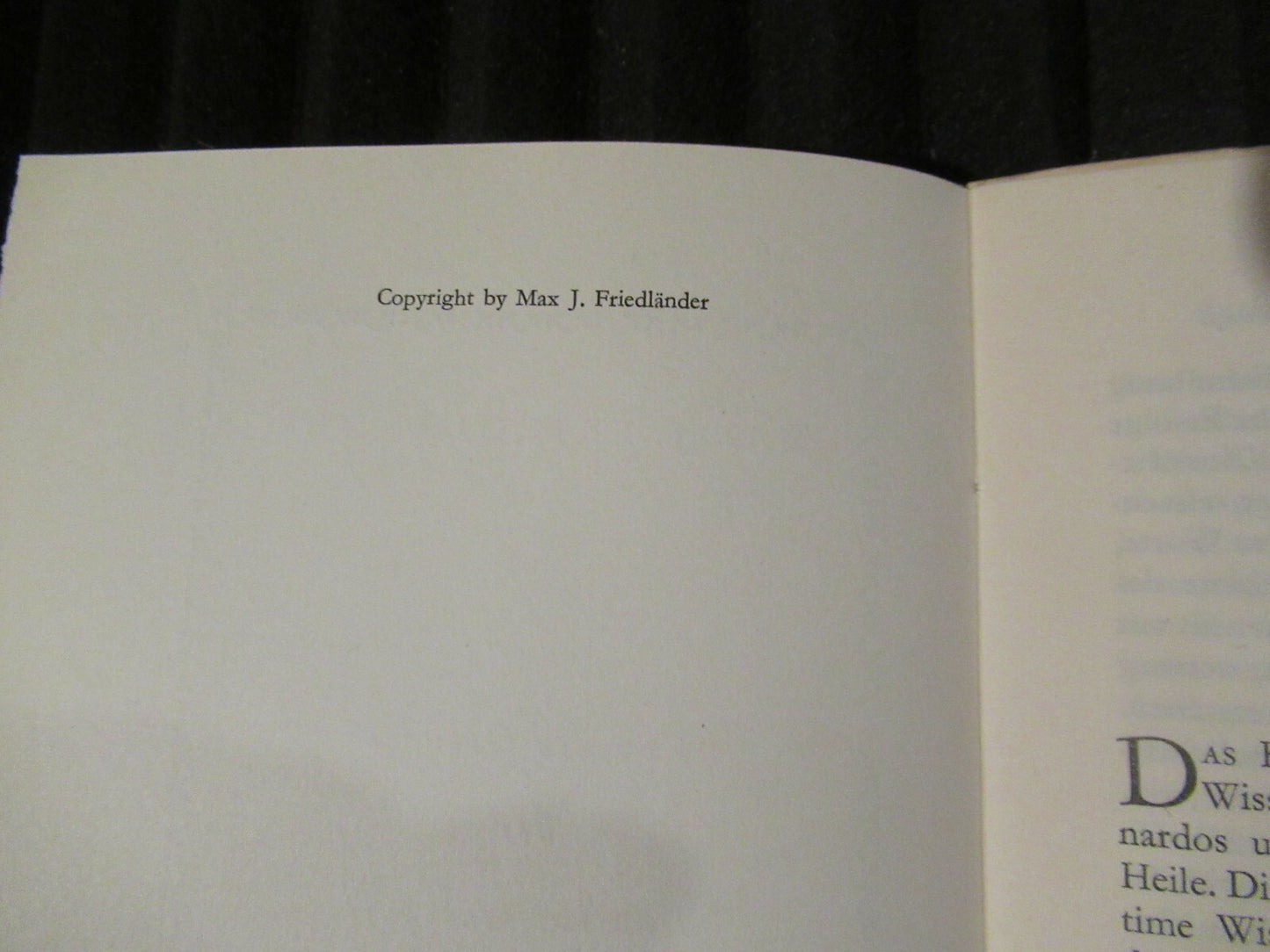 VON DEN GRENZEN DER KUNSTWISSENSCHAFT, Max J. Friedlander -1969 Limited Edition.