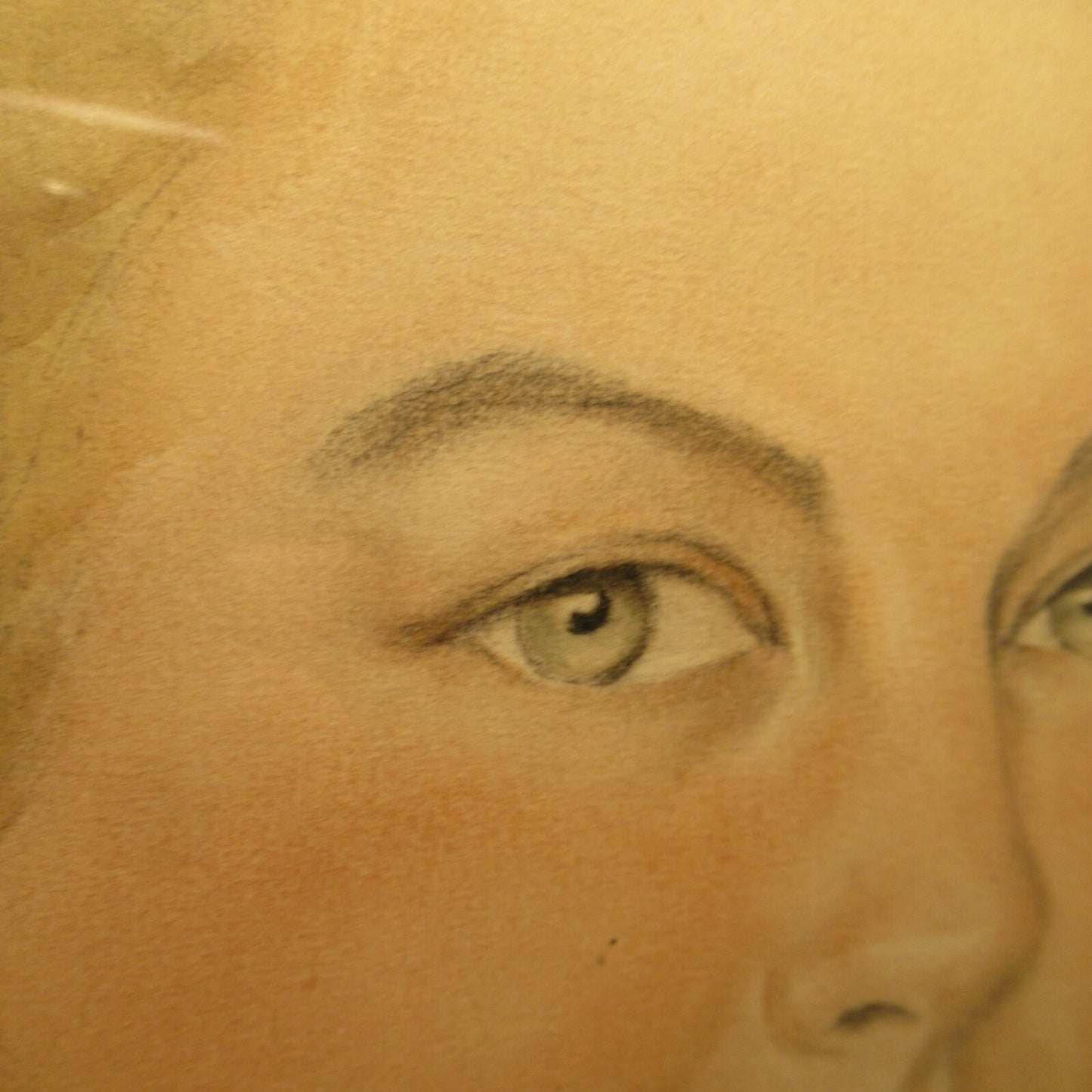 1944 Pastel Portrait of Katherine Hepburn, by Mariano Soyer De La Puente 35X26