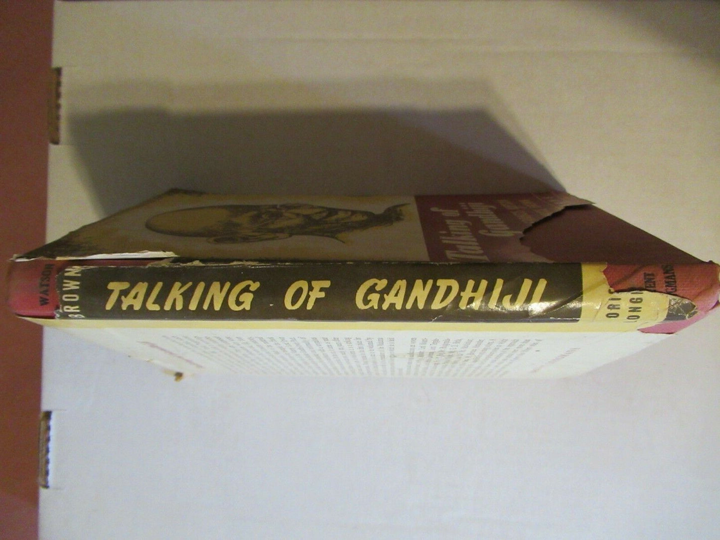 Talking Of Gandhiji by Francis Watson -1957 1st Edition -Vintage Hardcover